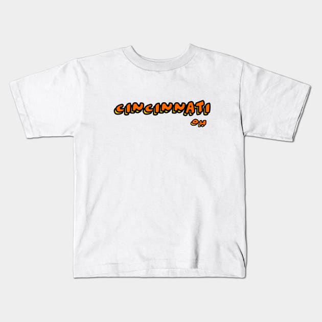 Cincinnati Kids T-Shirt by eddien